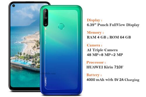 Huawei Y7p Aurora Blue single sim